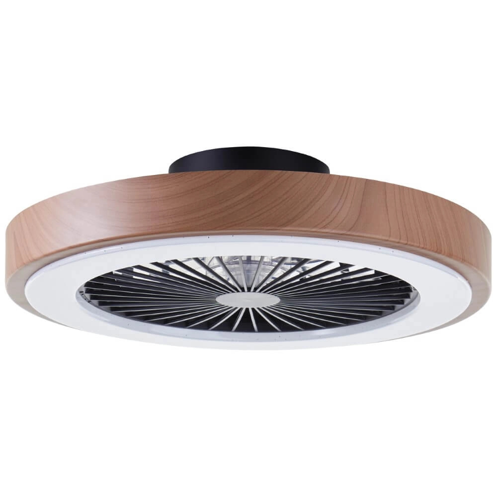 Schwarzer Fächer Slimline mit Holzkante Brilliant 4004353435867