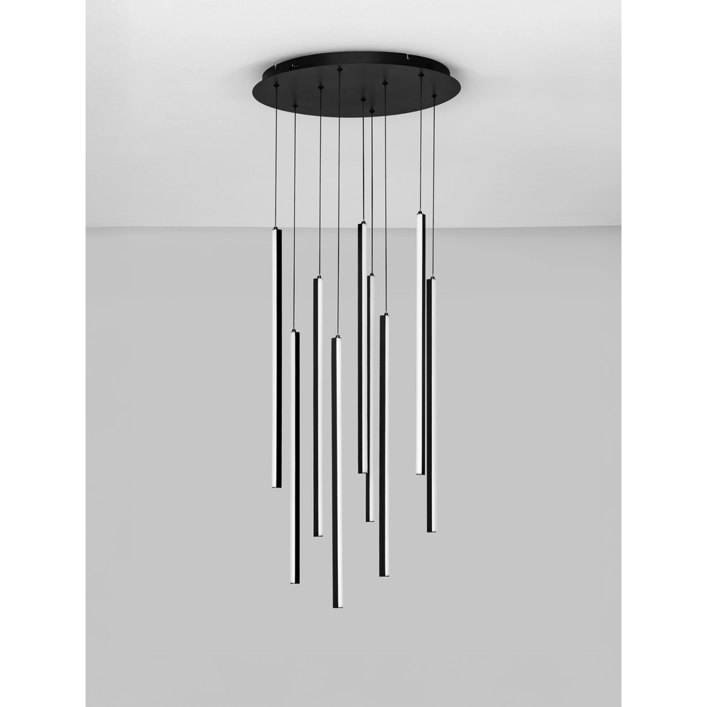 Design-Pendelleuchte Gratta schwarz Ø 50cm Lyora 5212017468536