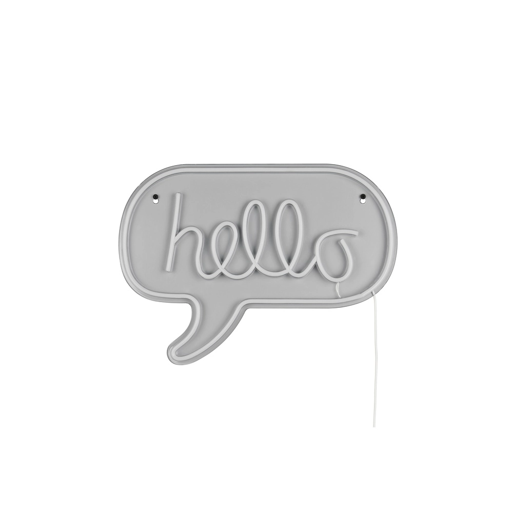 Neon-Wandleuchte Hello rosa Trio 4017807657463