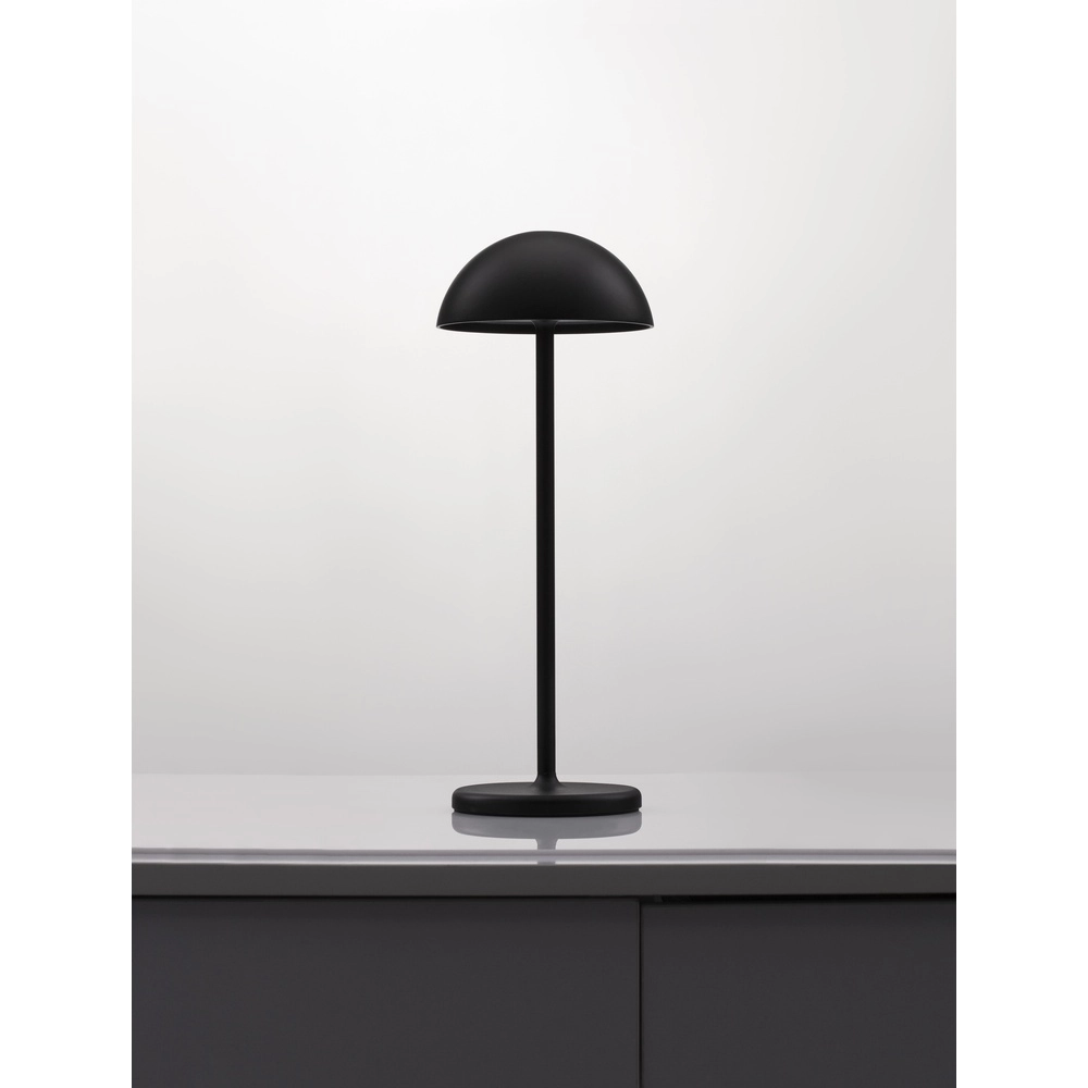 Schwarze Tischleuchte Rose schwarz Lyora 5212017439628