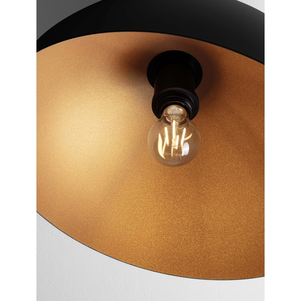 Deckenlampe Onia schwarz mit gold Ø 40cm Lyora 5212017458117