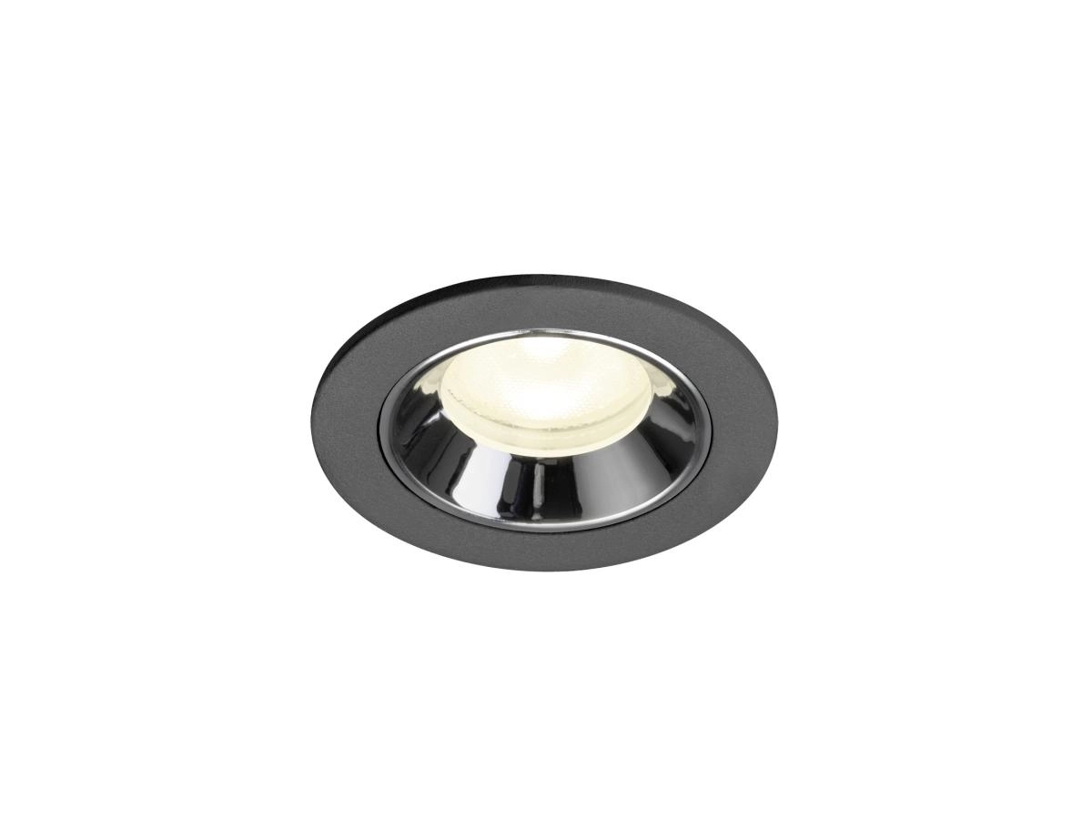 Einbau-Strahler Numinos XS schwarz/chrom 4000K - 55gr SLV 4024163314398