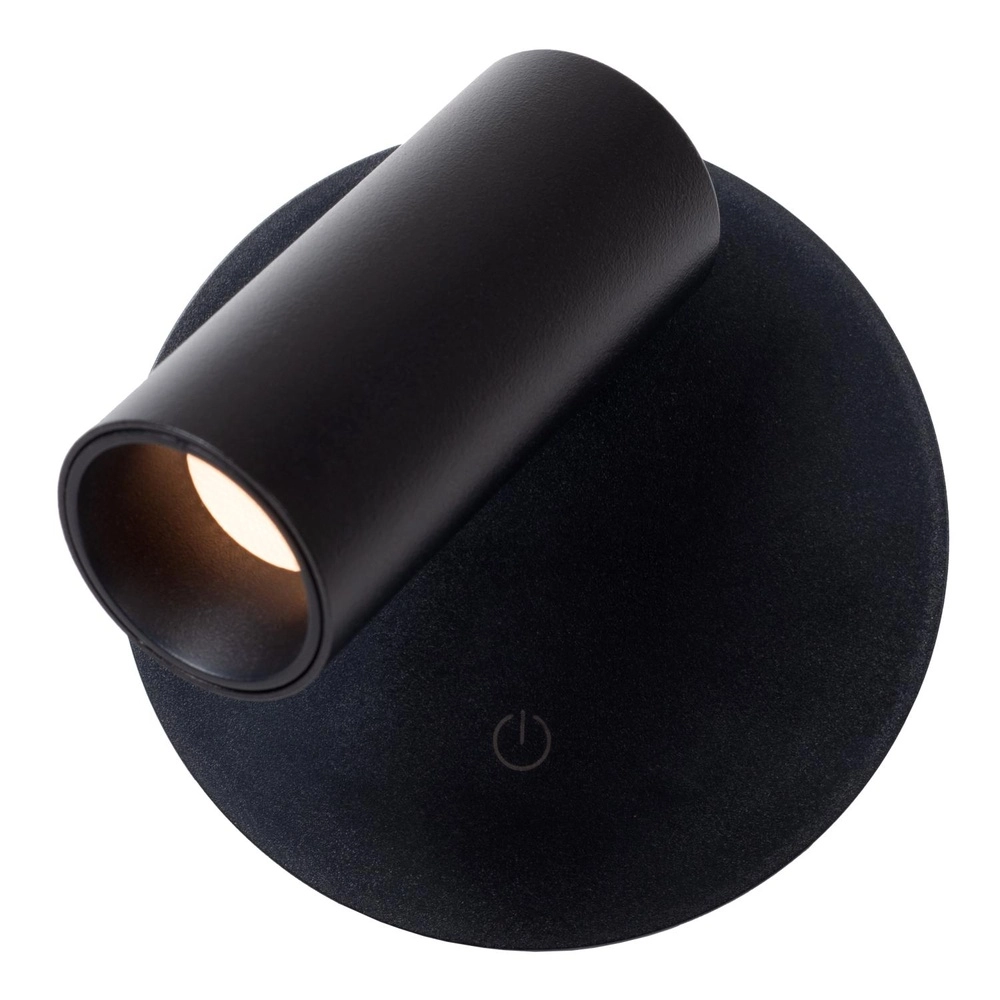 Wiederaufladbare Wandlampe Toni Magnetisches Schwarz Lucide 5411212290540
