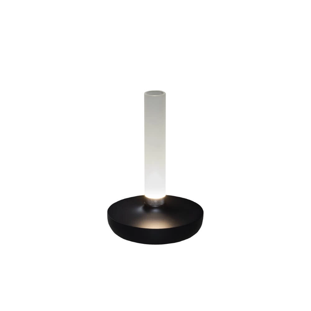 Wiederaufladbare Tischlampe Biarritz Schwarz