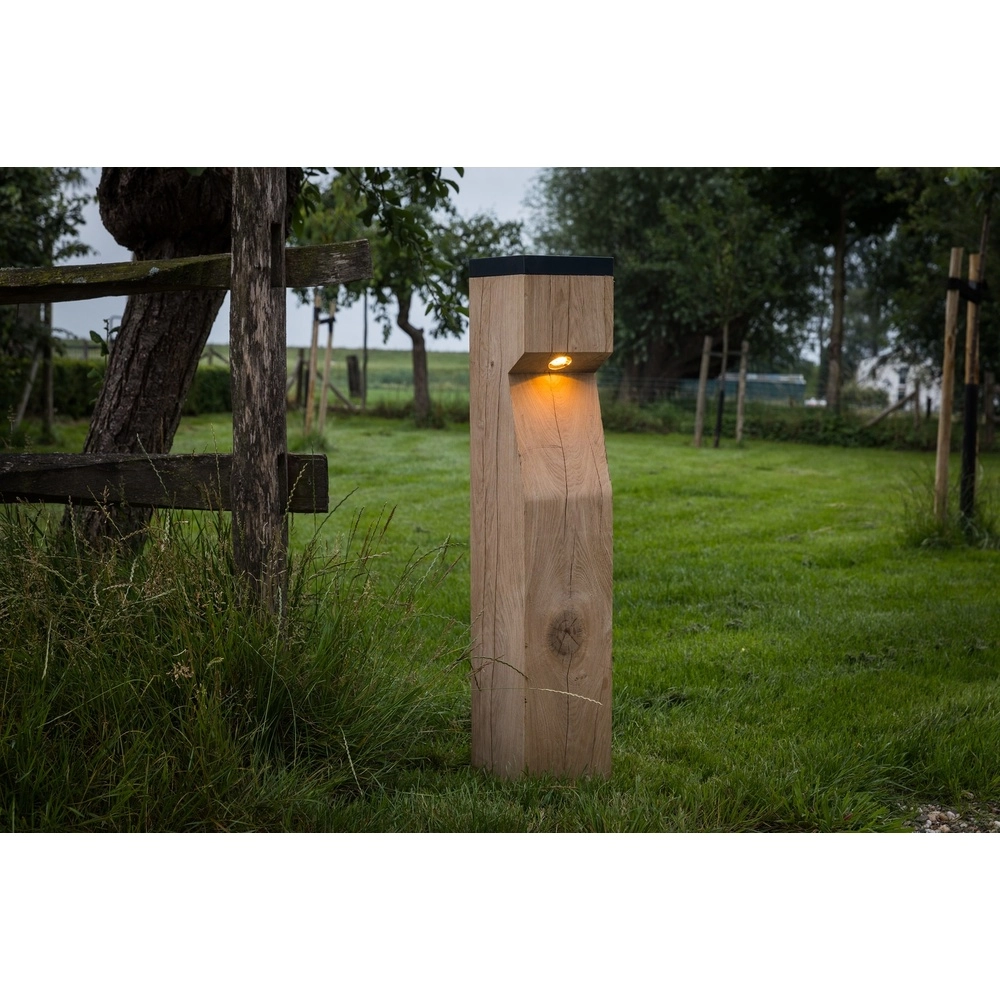 Holz-Solarbahnbeleuchtung Eye Solar Accoya - 17,5x17,5x90 -2700K Timberlab 8716803513860
