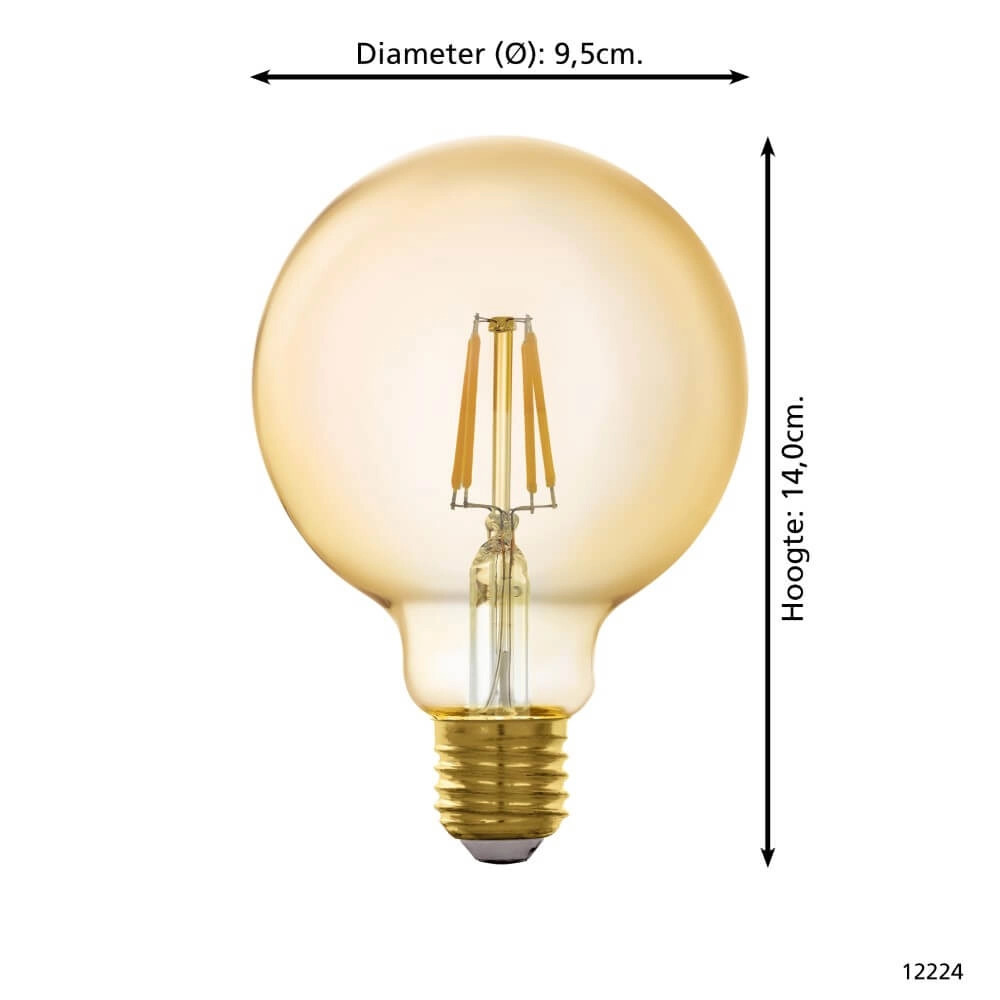 LED-Lampe Zigbee - E27 - 4.9 watt - 2200K - G95 Eglo 9002759122249
