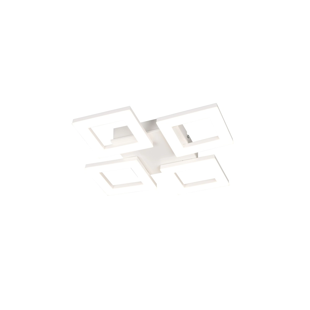 Design-Deckenlampe Cemi Weißes Quadrat