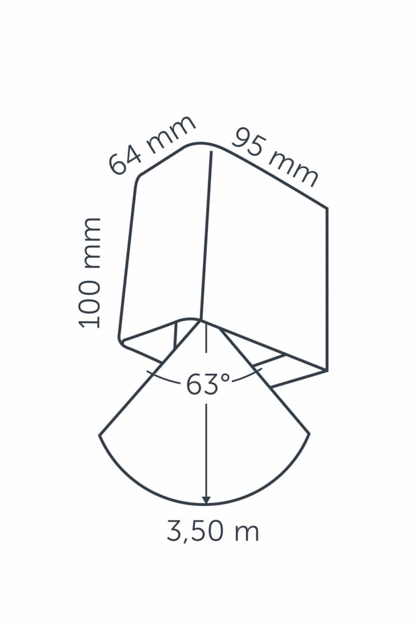 Wall spot Ace Down White 12 volt LED In-lite 8717051003769