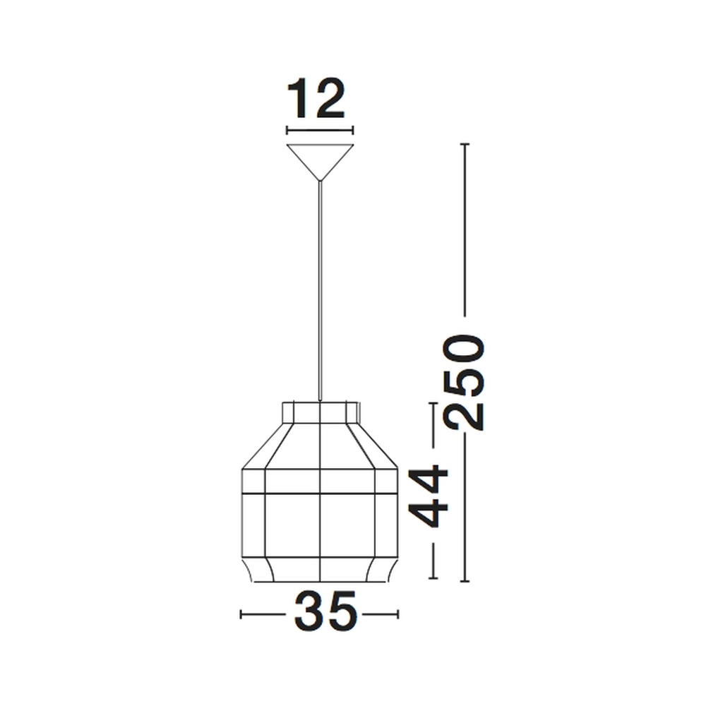 Weiße Pendelleuchte Mia Ø 35cm Lyora 5212017416704