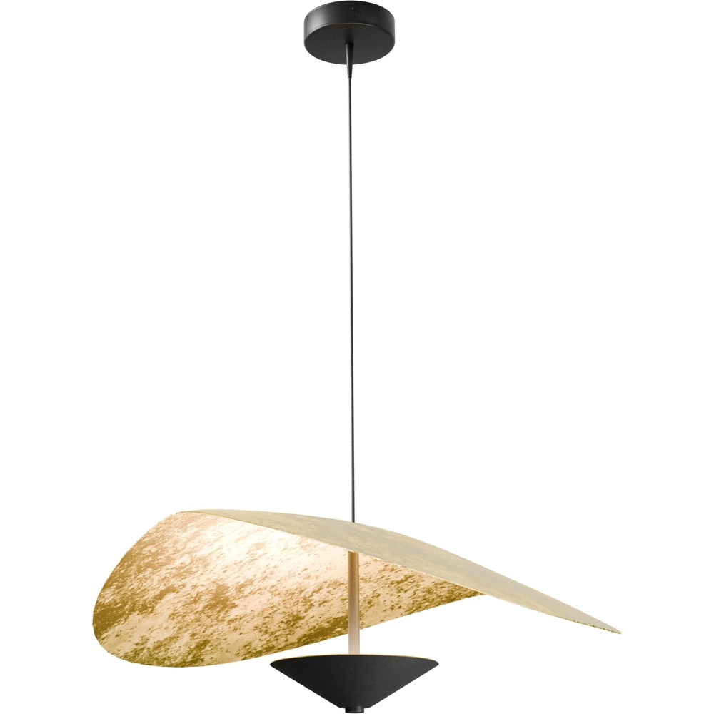 Ø 60cm LED-Pendellicht Lente Blattgold