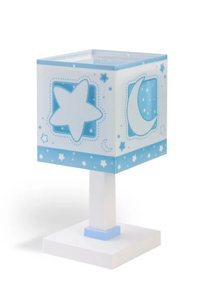 Kinderzimmer-Tischlampe Moonlight sanftes Blau