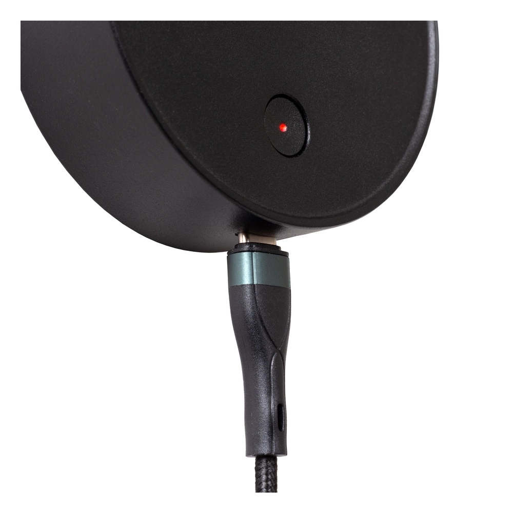 Nachttischlampe Asja dimmbares Schwarz Premium by Lucide 5411212421180