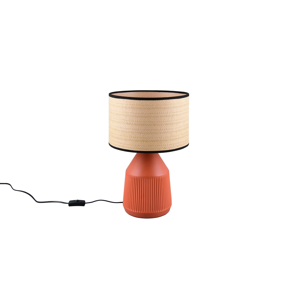 Tischlampe Formentera Ø 28 cm Terrakotta Trio 4017807678147