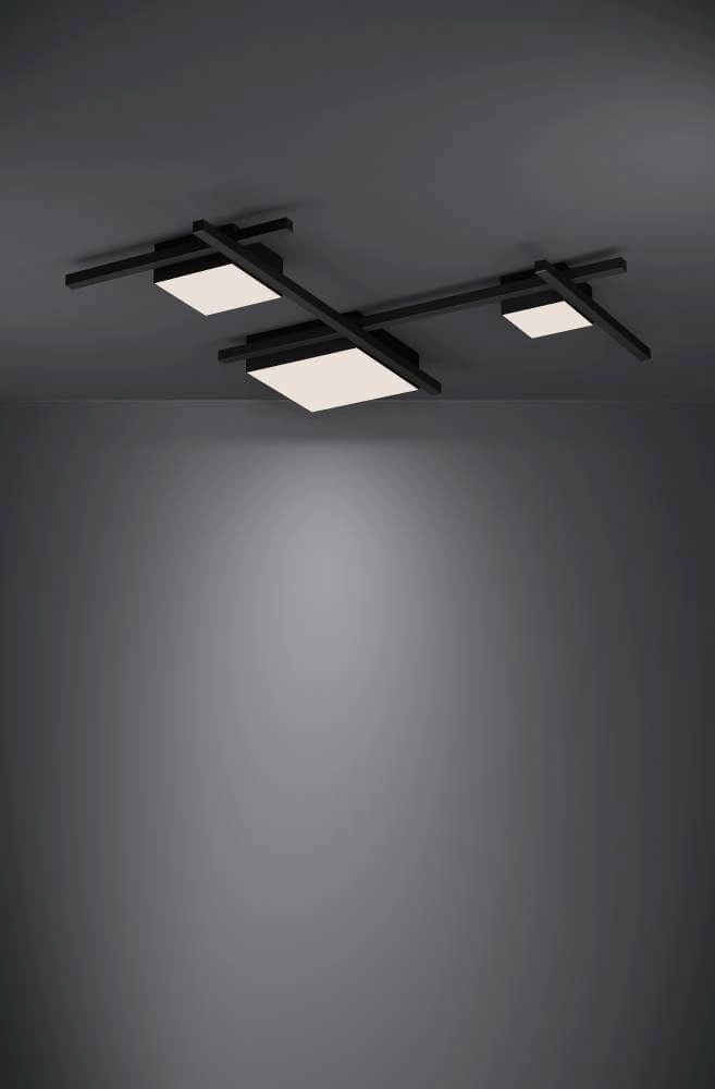 LED-Deckenleuchte Viareggio Schwarz Stars of Light 9002759396893