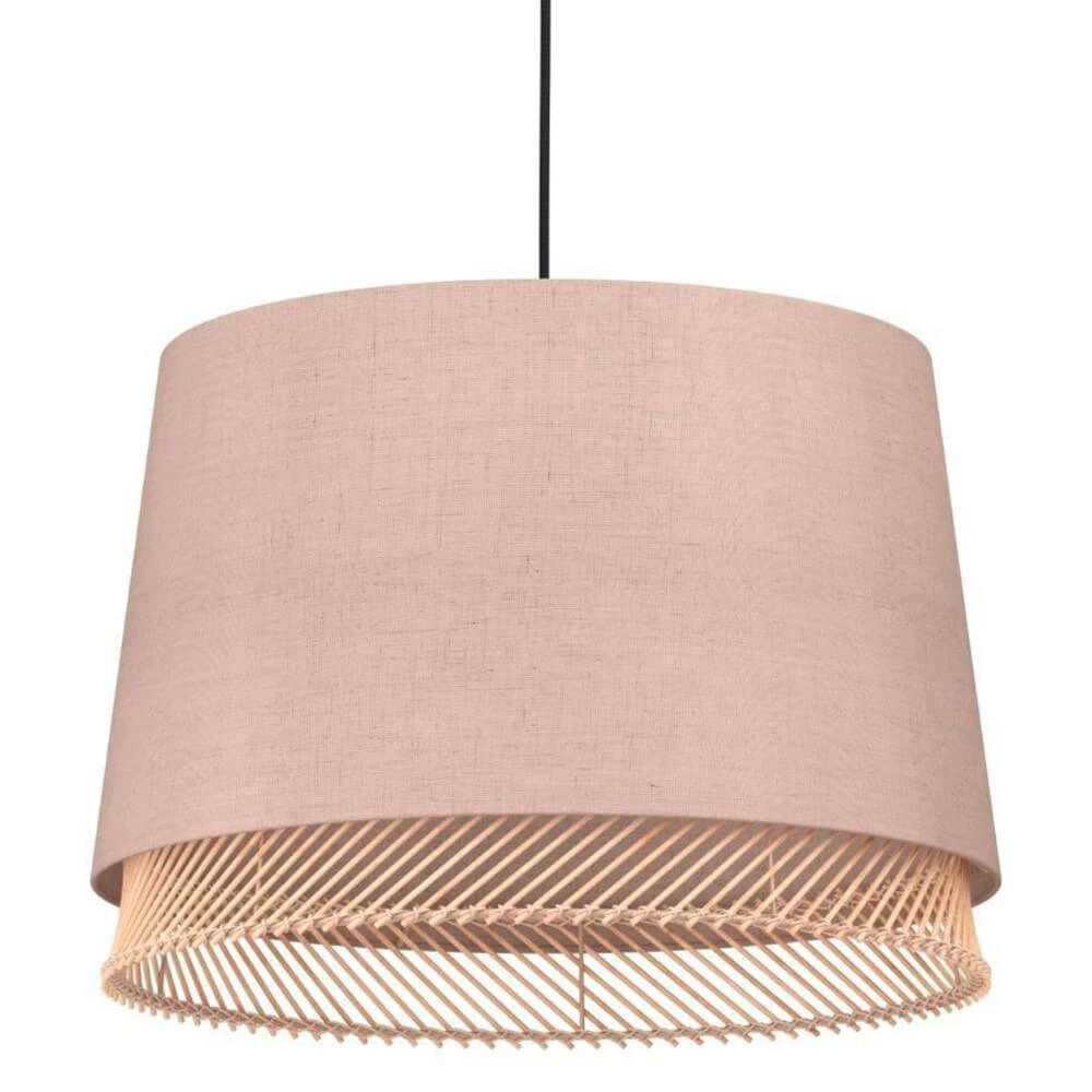 Hängelampe Tabley Ø 38cm - Leinen mit Rattan Eglo 9002759439750