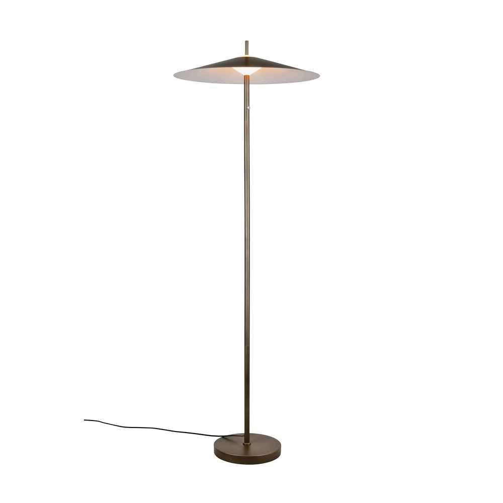 Design-Stehlampe Amalo Platinbraun