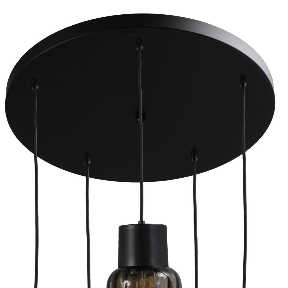 Pendelleuchte Lett ll 5-Licht-Rauchglas Masterlight 8718121184562