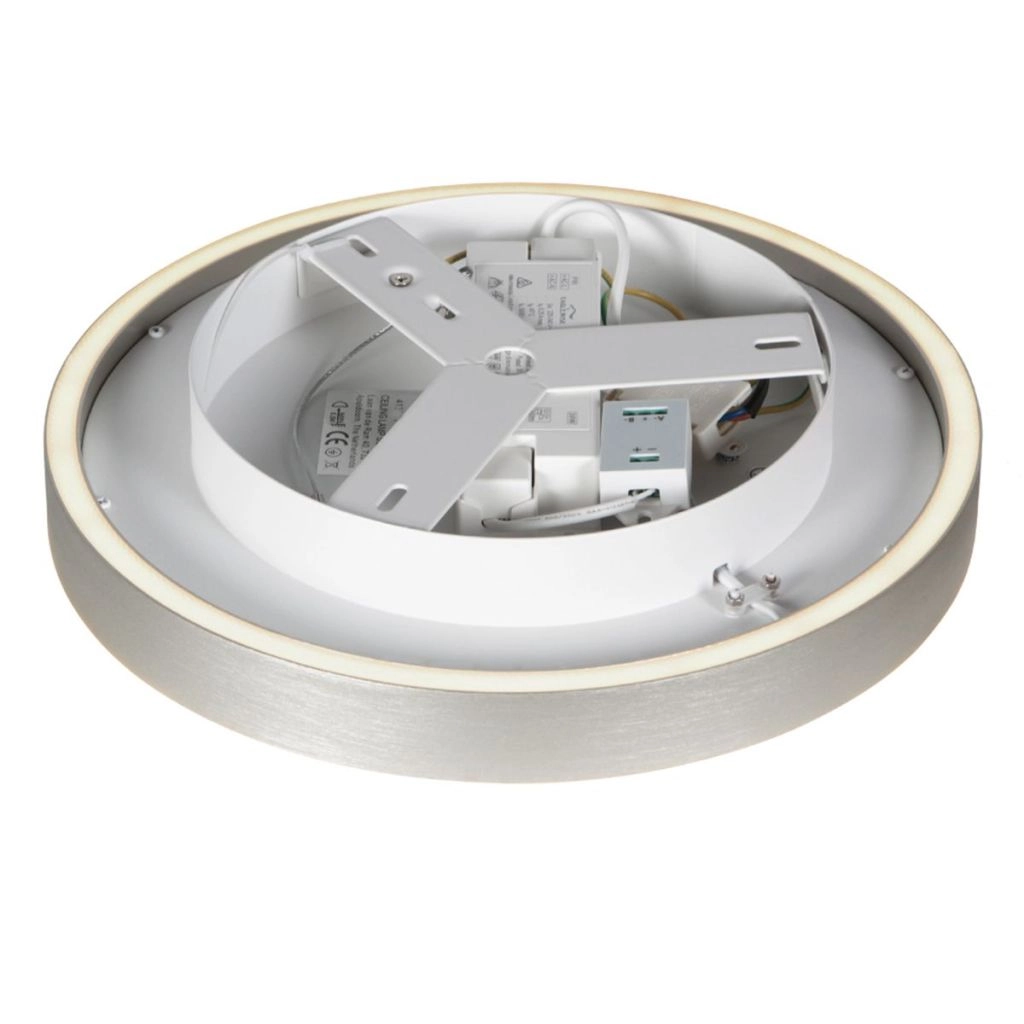 Design-Deckenlampe Ringlux gebürstetes Metall Ø 40 cm Steinhauer 8712746180930