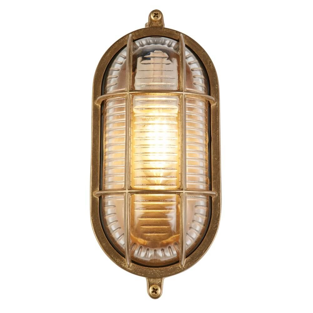 Goldene Wandlampe Bulkhead klassisch Searchlight 5053423244204