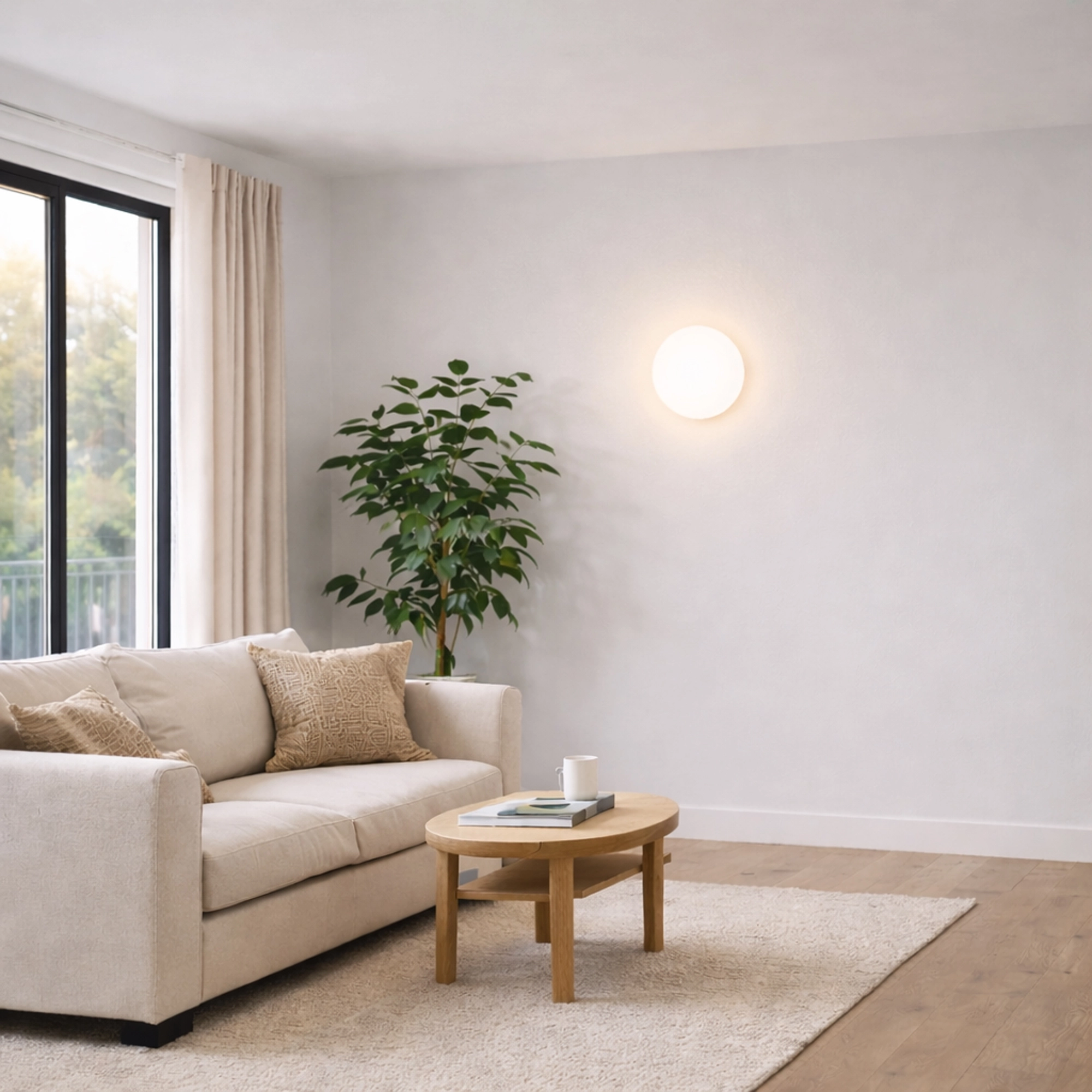 Design-Wandlampe Odeon Ø 20 cm weiß Lyora 5053423317366