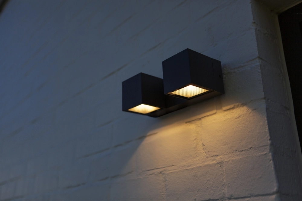 Design-Wandlampe Fari Grau Lutec 6939412018249