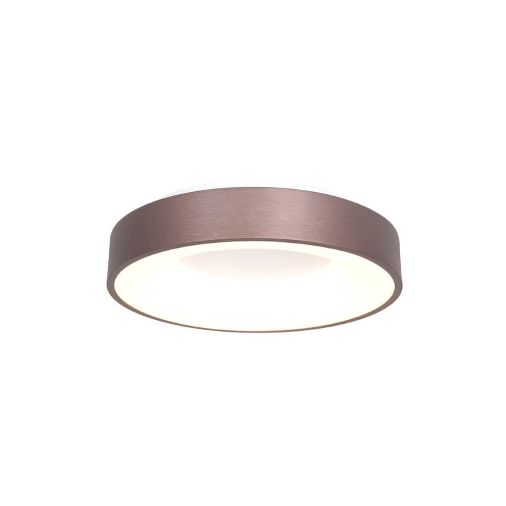 Bronzefarbene LED-Deckenleuchte Ringlede Ø 30cm