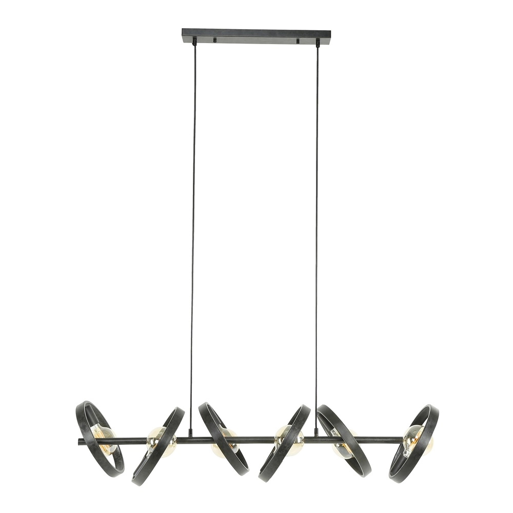 Ringe, Pendellicht-Esstisch Hover Holzkohle – Ø 26 cm Lyora 8716803513365