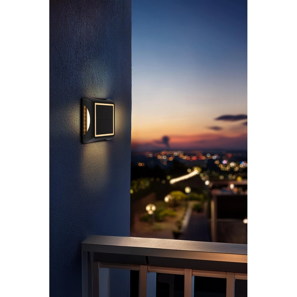 Spike-Licht Akron Black Solar Globo 9007371507528