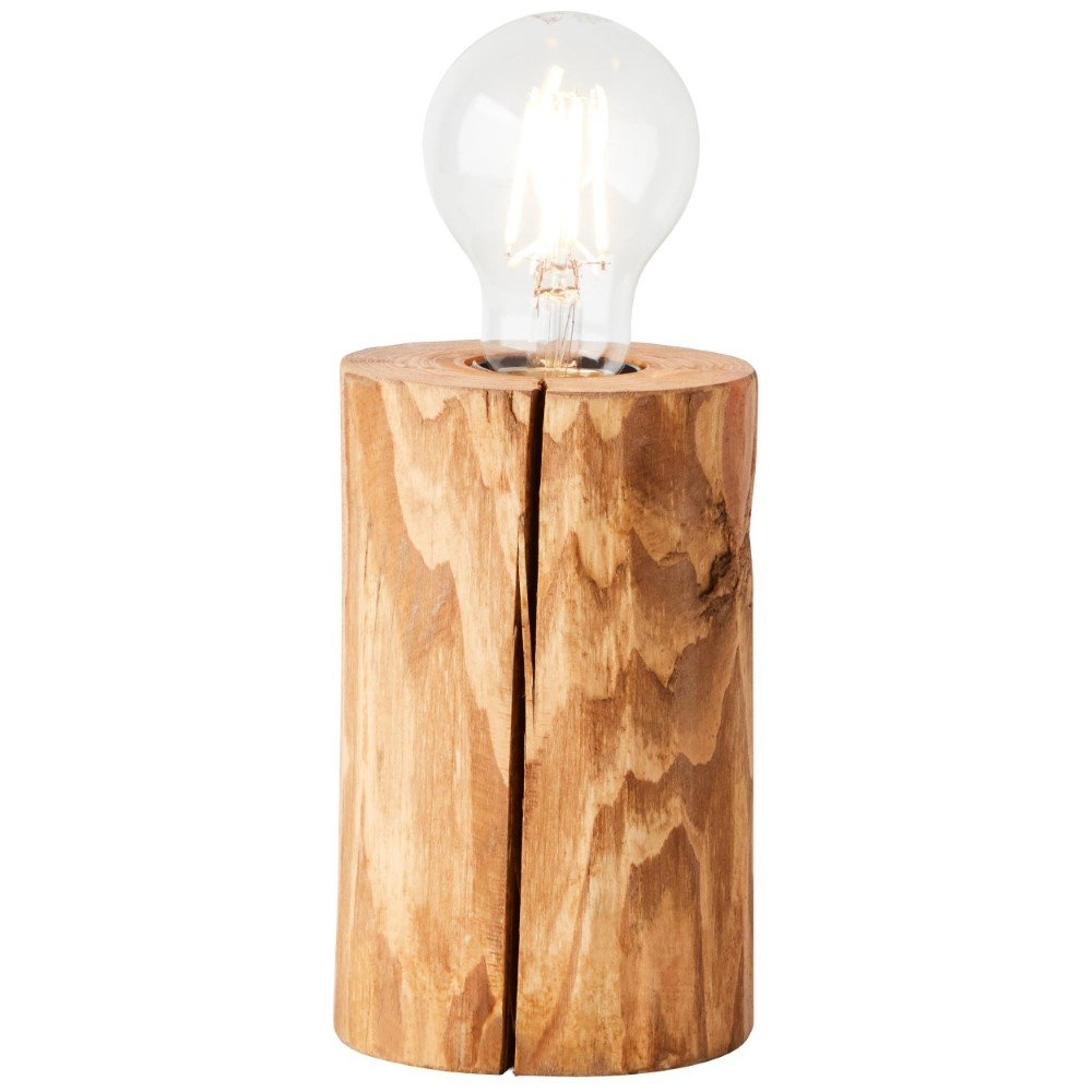Tischlampe aus Holz Trabo 15cm Holz braun Brilliant 4004353393501
