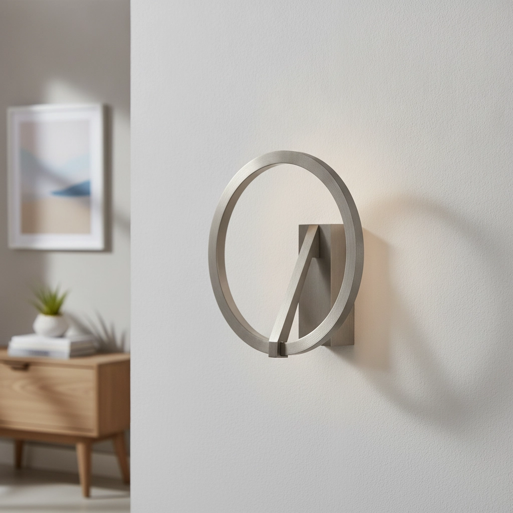 Design-Wandleuchte Tilia Nickel