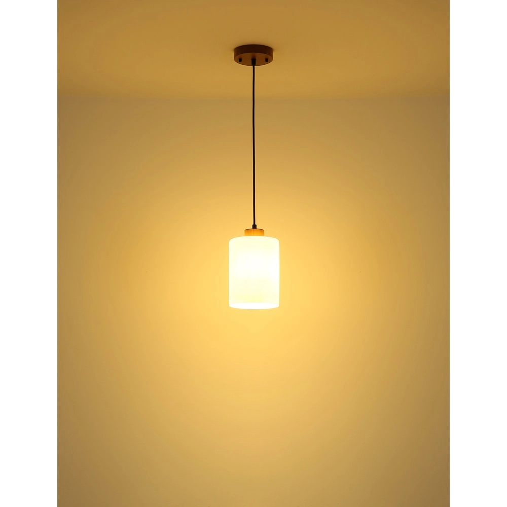 Pendellampe Rowena 1-Licht Holz Globo 9007371592234