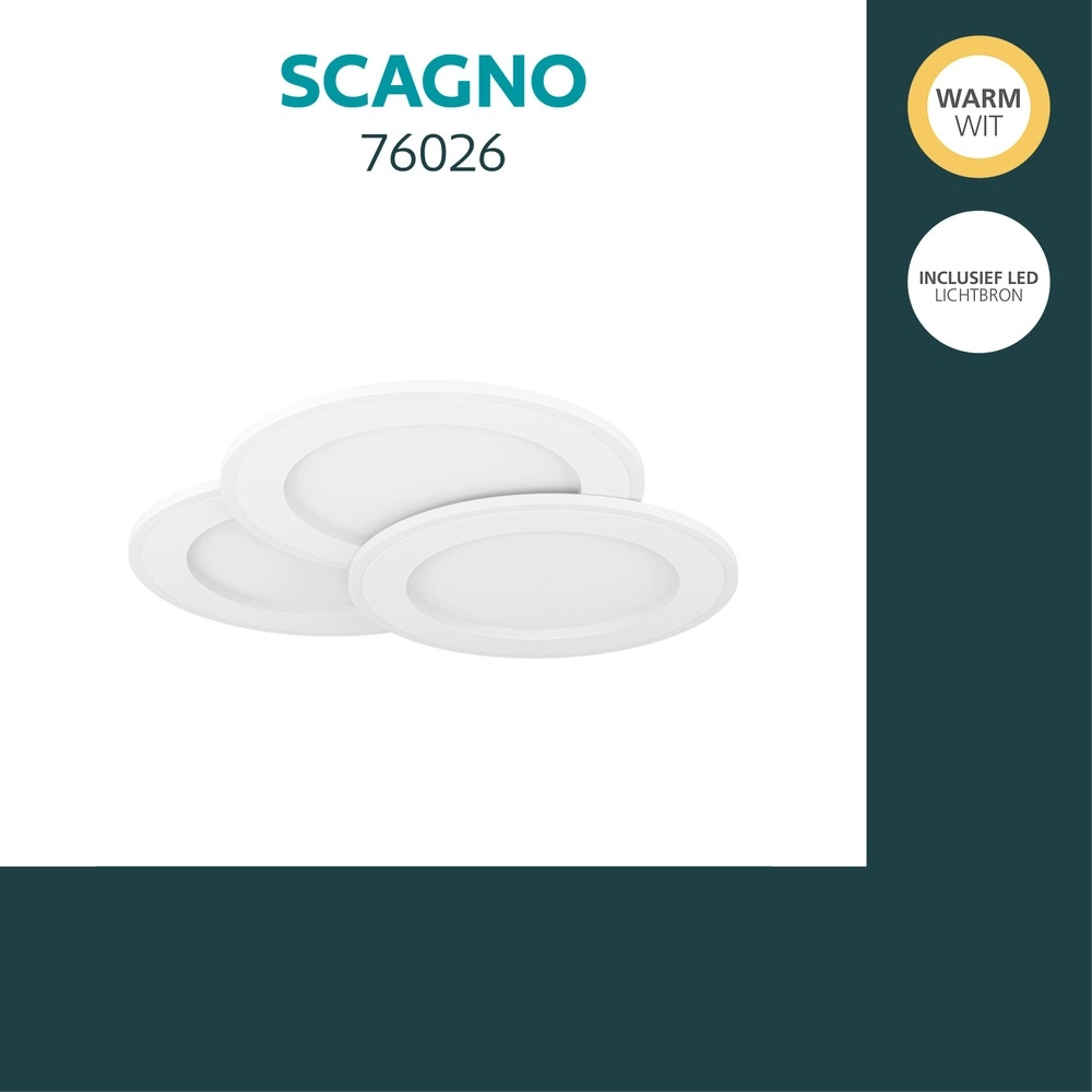 Deckenlampe Scagno 48 cm weiß Eglo 9008606391981