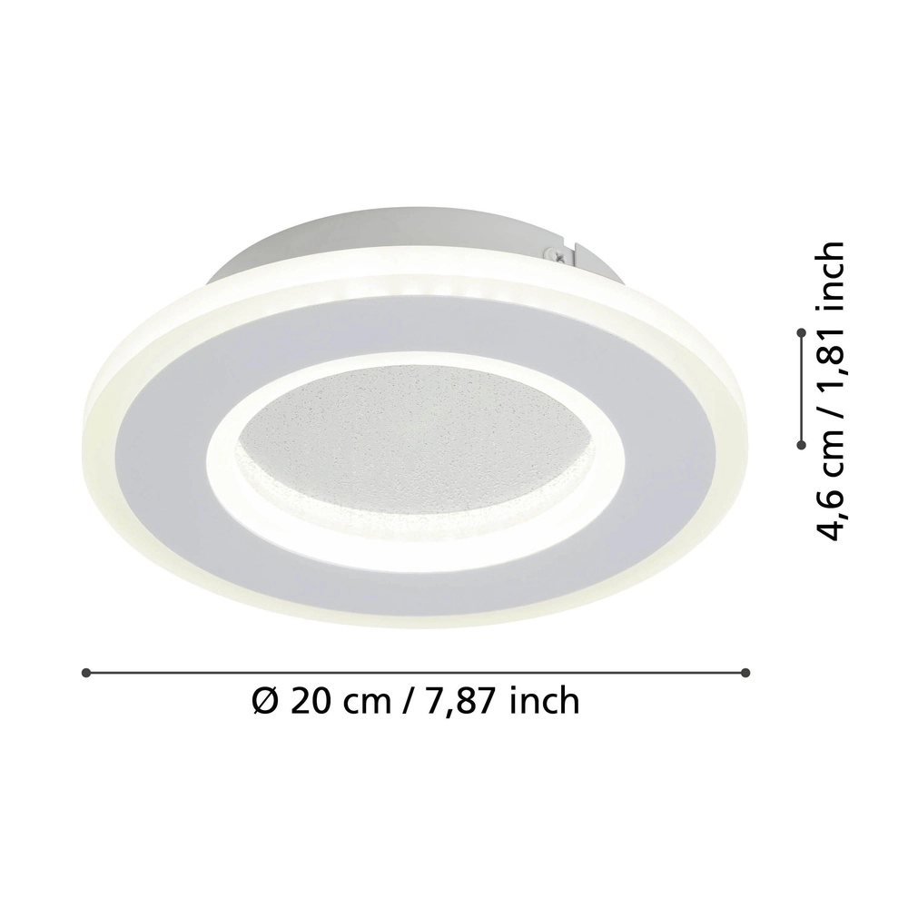 LED-Wandlampe Macchioni Ø 20cm – weiß Eglo 9008606316281