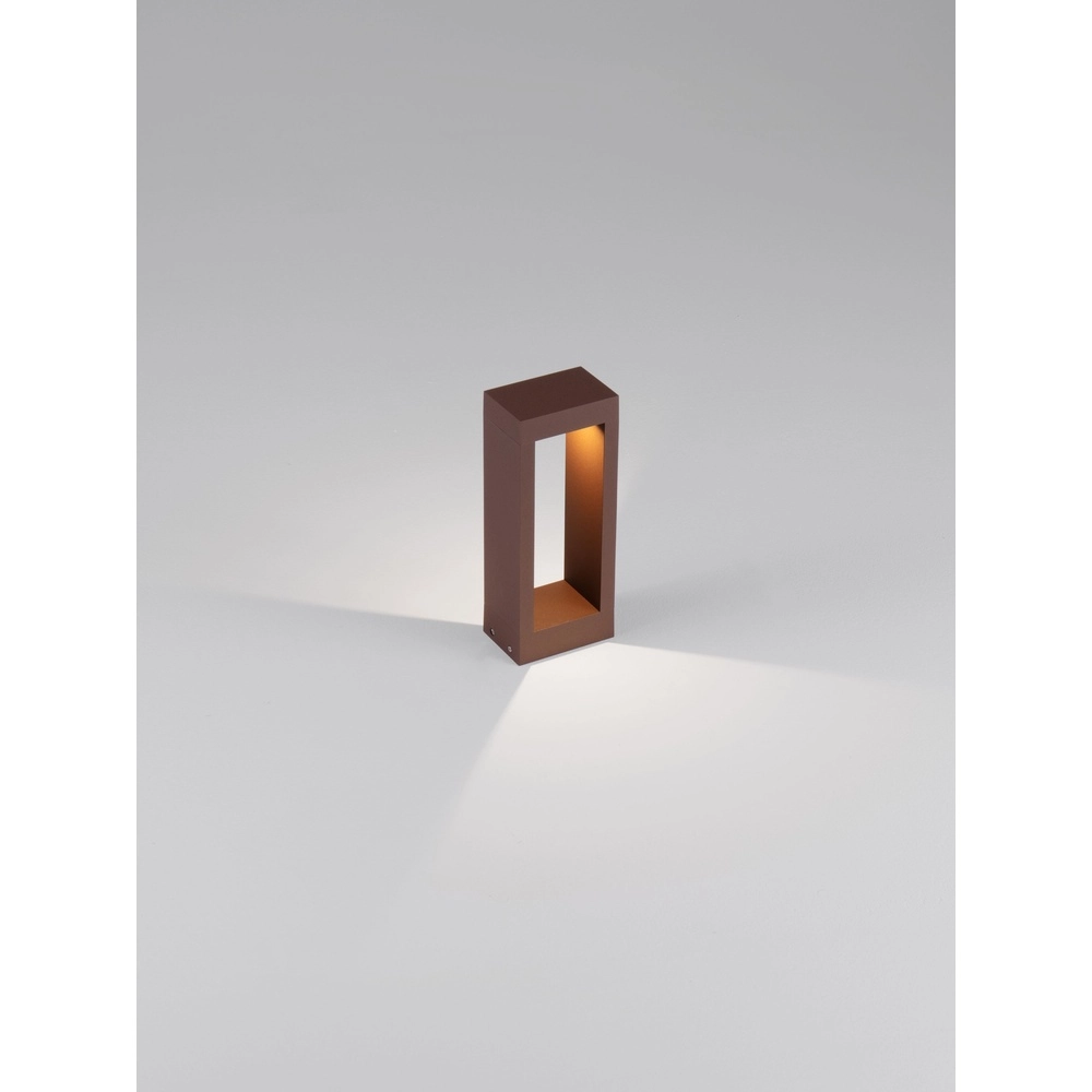 Rostbraune Gartenlampe Dolix 30cm - 2700K