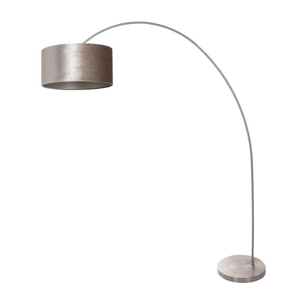 Bogenlampe Solva Metall mit silbernem Schirm Steinhauer 8712746174830