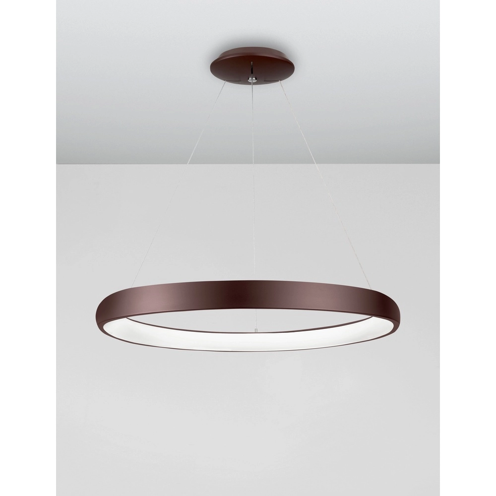 Design-Pendelleuchte Albi kaffeebraun Ø 61cm Lyora 5212017414885