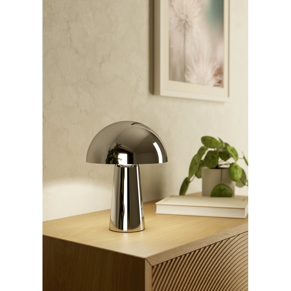 Tischlampe Bufalara Chrom