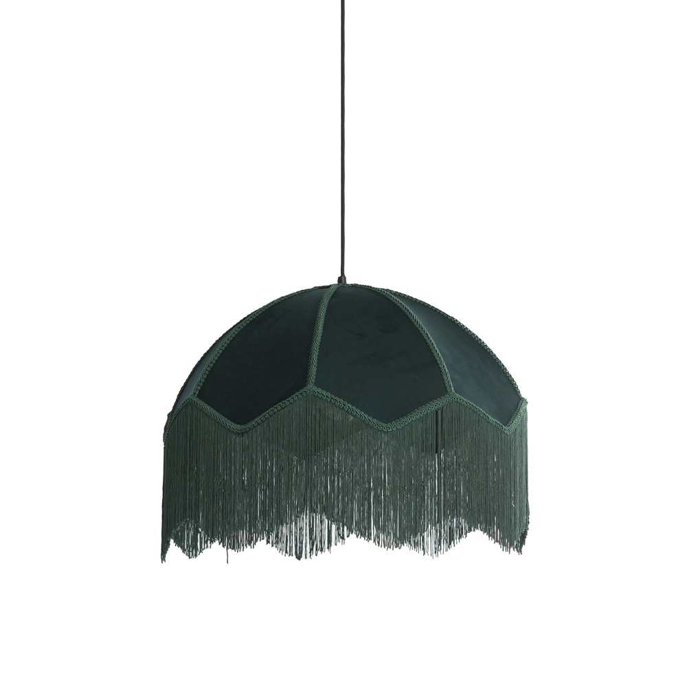 Pendellampe Malacia Ø 50cm – Samtgrün