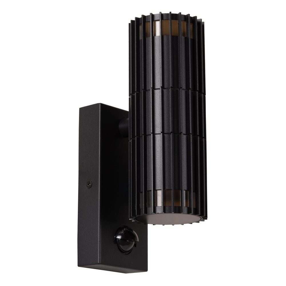 Schwarze Wandlampe Timbala Doppelt mit Sensor
