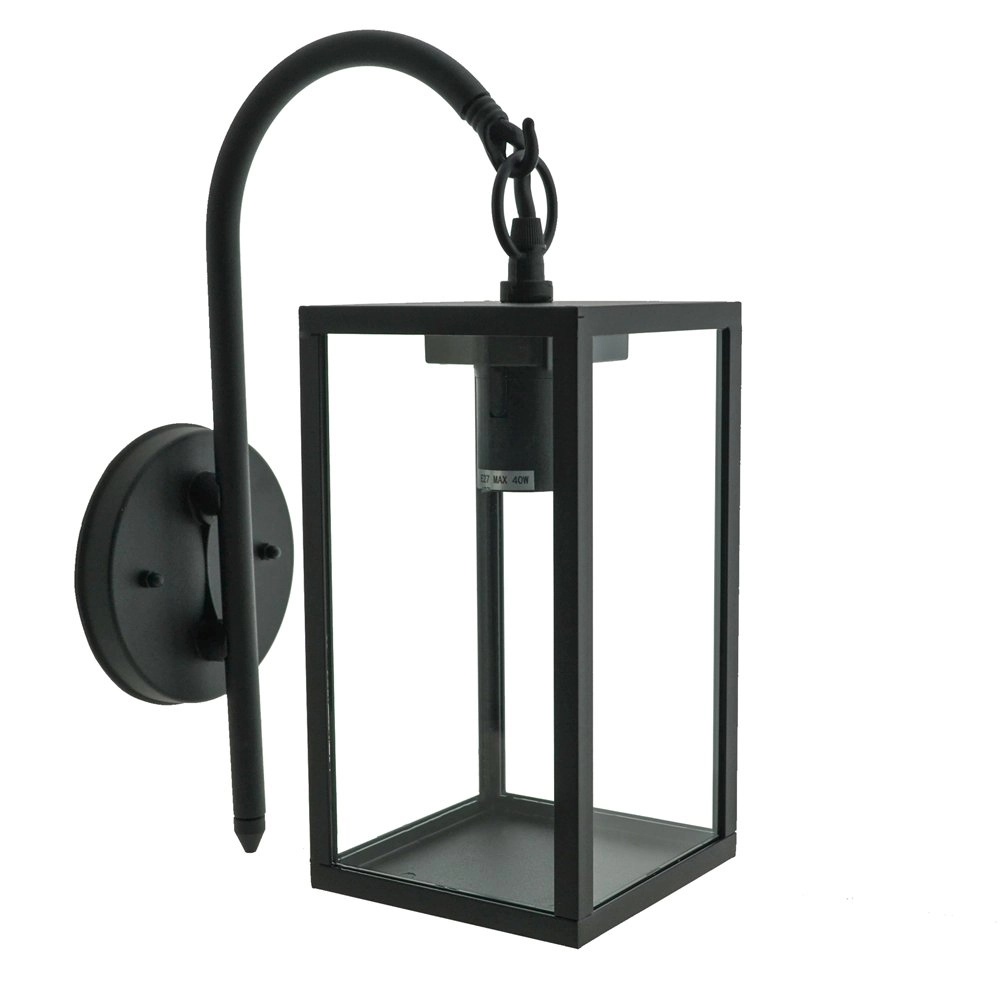 Ländliche Außenlampe Norway Down Schwarz