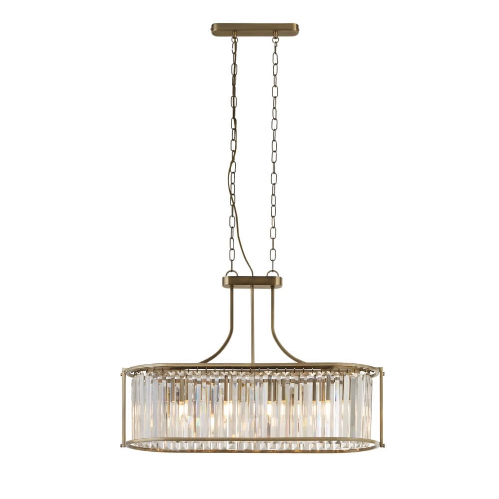 Klassische Hängelampe Victoria 78cm x 30cm Searchlight 5053423206912