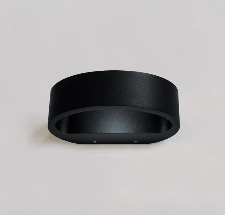 Schwarzer Wandscheinwerfer Sharp 19cm - schwarz