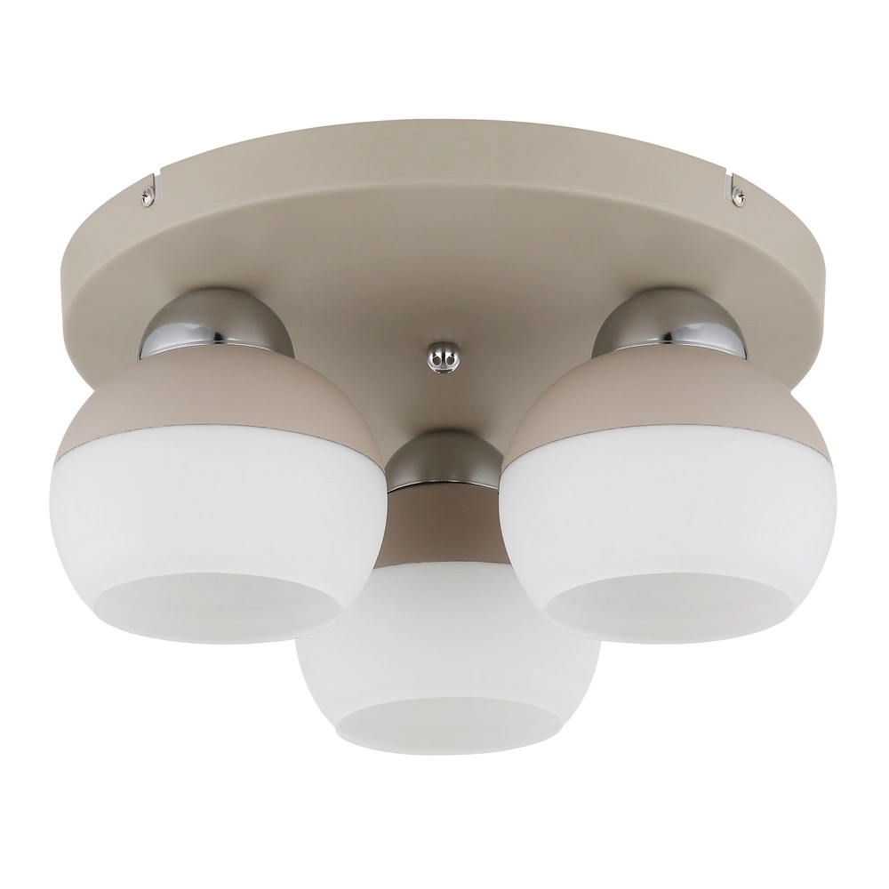 Deckenlampe Ragusa 3-hell sandbraun Globo 9007371569793