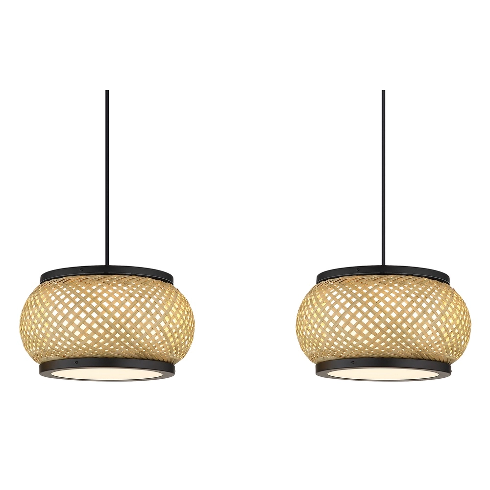 Pendellampe Bambora 3-Licht mit Bambus Globo 9007371566860