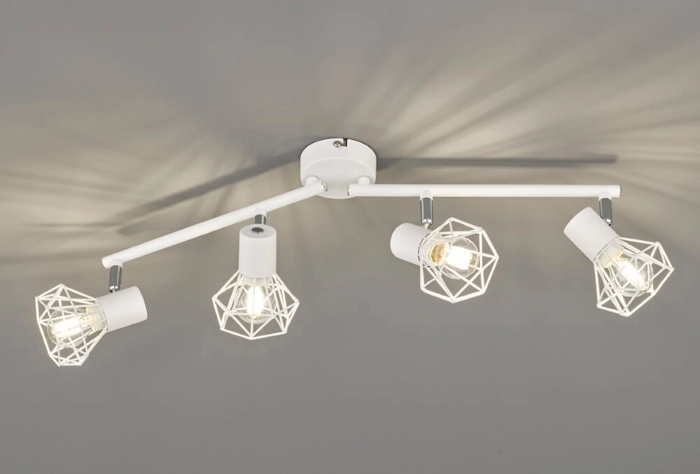 Weißer Aufbaustrahler Ran 4-Licht Fischer & Honsel 4001133203937