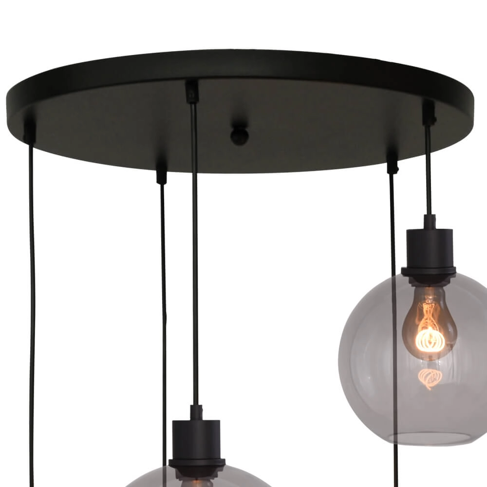Vide-Hängelampe Lazise 5-helles Schwarz Masterlight 8718121303567
