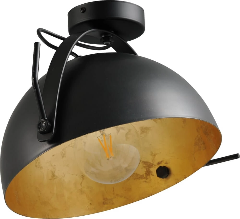 Deckenleuchte Larino 40 schwarz mit gold