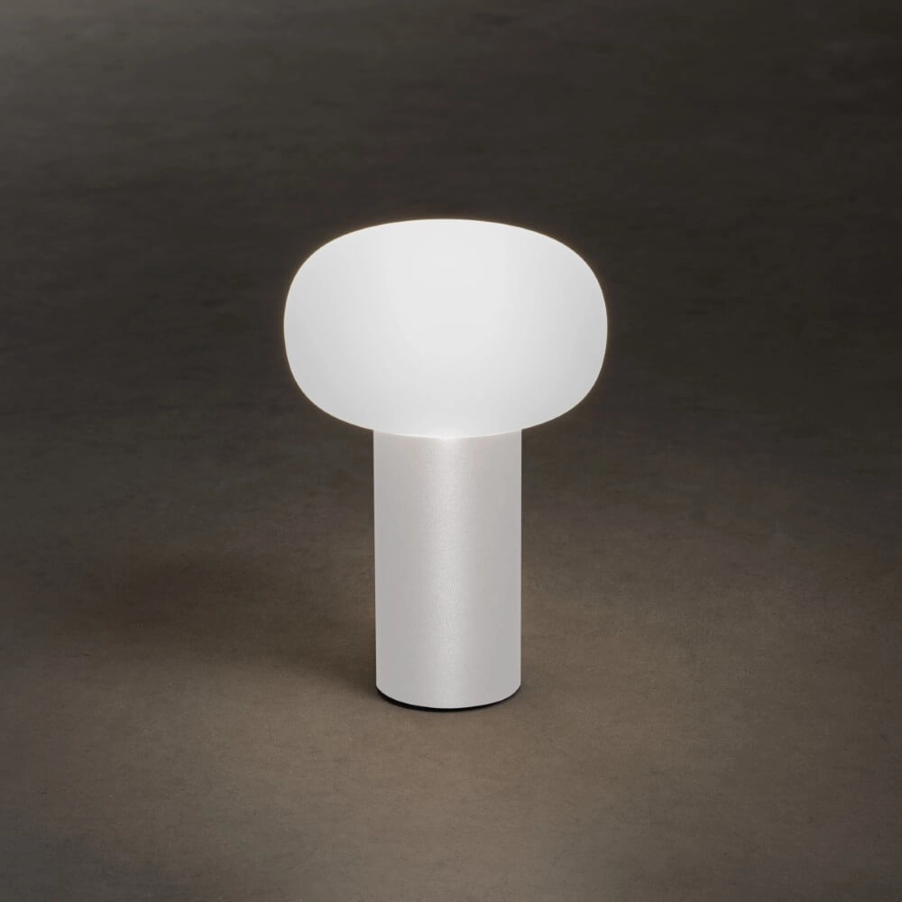 Wiederaufladbare Tischlampe Antibes Weiß KonstSmide 7318308262529