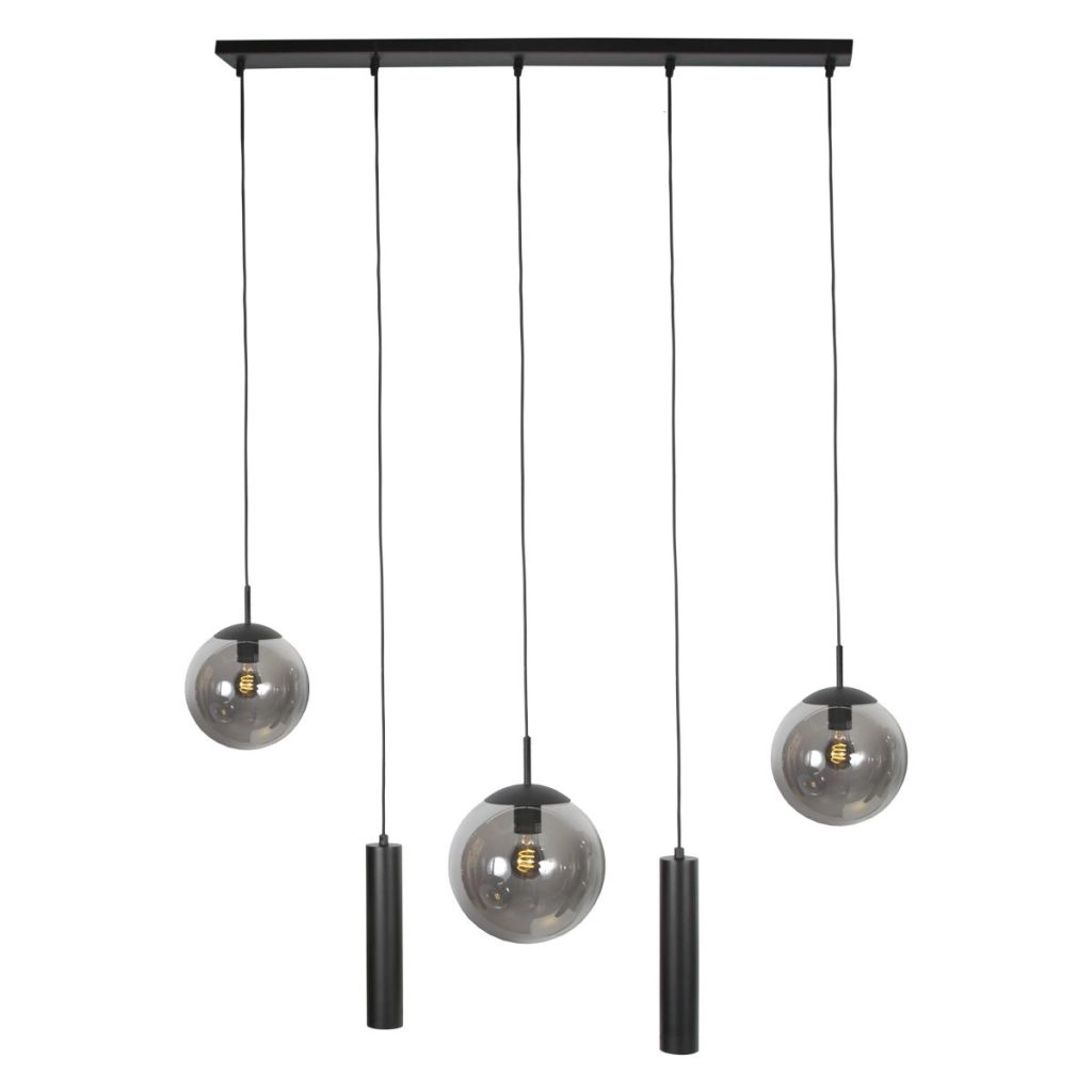 Design-Pendellampe Bollique 5-Licht Schwarz Steinhauer 8712746187687