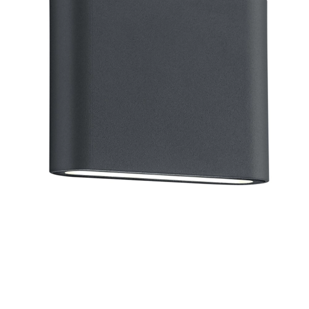 LED-Wandleuchte Thames II Up - Down 11,5 cm Anthrazit Trio 4017807337594